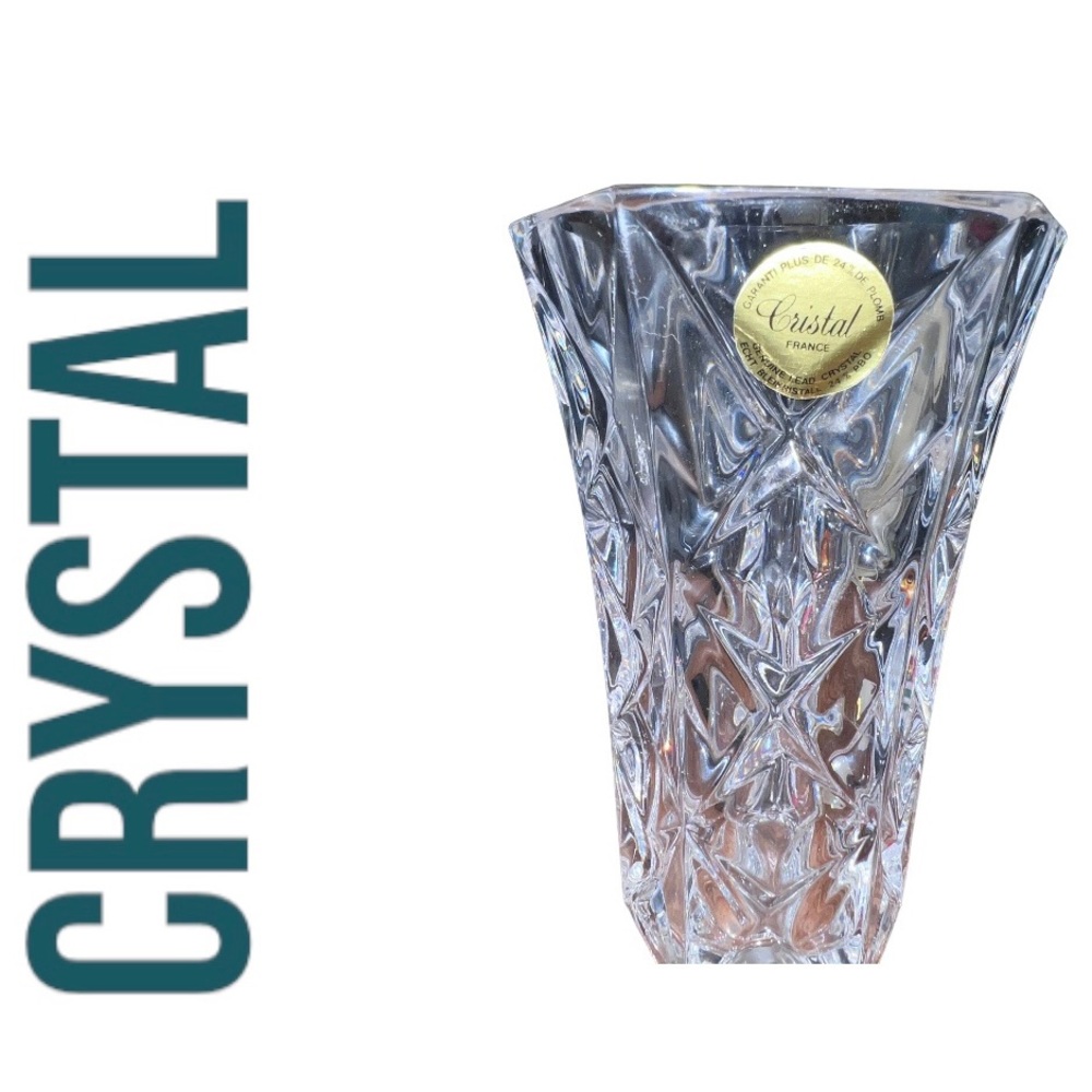 Leaded Crystal Vase - 5” - Picture 4 of 4
